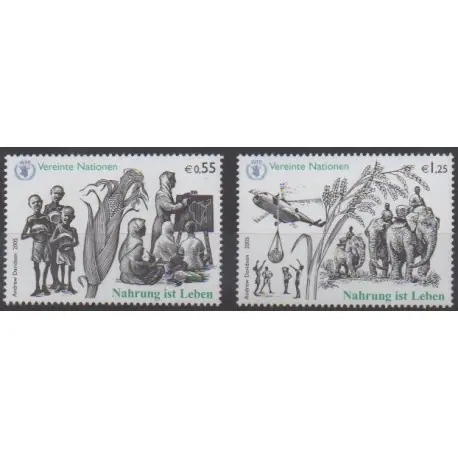 Prix Cassé Nations Unies (ONU - Vienne) - 2005 - No 464/465