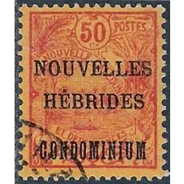 Authentique Timbre de collection Nlles Hebrides - 018