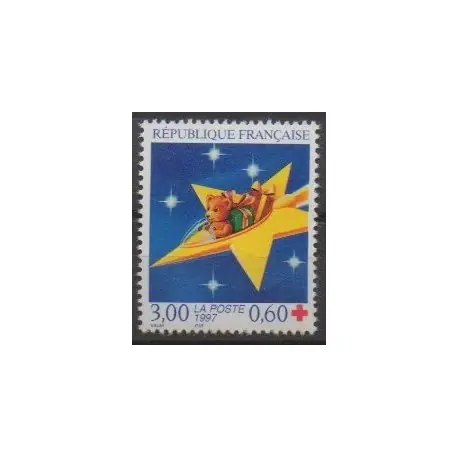 Certifié France - Poste - 1997 - No 3122a - Santé ou Croix-Rouge