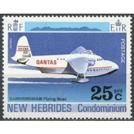 Timbre de collection Nlles Hebrides - 323 Commander Maintenant