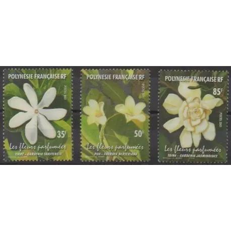 Polynésie - 2001 - No 652/654 - Fleurs Original