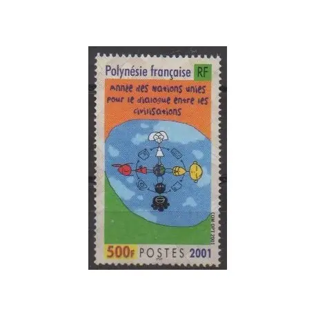 Polynésie - 2001 - No 651 - Nations unies Offre Du Jour