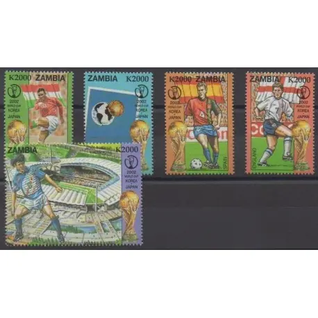 Offre Exclusive Zambie - 2002 - No 1178/1182 - Coupe du monde de football