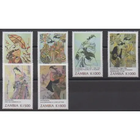 Zambie - 2001 - No 1137/1142 - Peinture Meilleur Prix