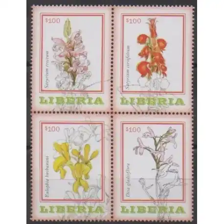 Liberia - 2014 - No 5446/5449 - Orchidées Petit Prix