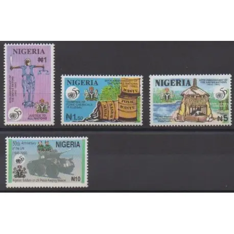 Nouveauté Nigeria - 1995 - No 645/648 - Nations unies