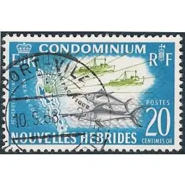 Timbre de collection Nlles Hebrides - 274 Livraison Express