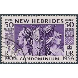 Timbre de collection Nlles Hebrides - 174 Certifié