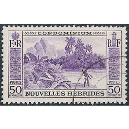 Timbre de collection Nlles Hebrides - 182 Satisfait Ou Remboursé