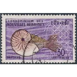 Timbre de collection Nlles Hebrides - 204 Fait Main