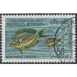Authentique Timbre de collection Nlles Hebrides - 205