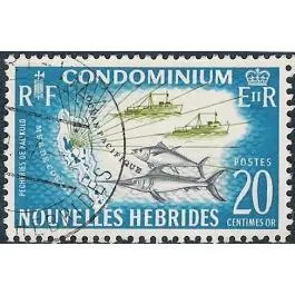Commander Vite Timbre de collection Nlles Hebrides - 216