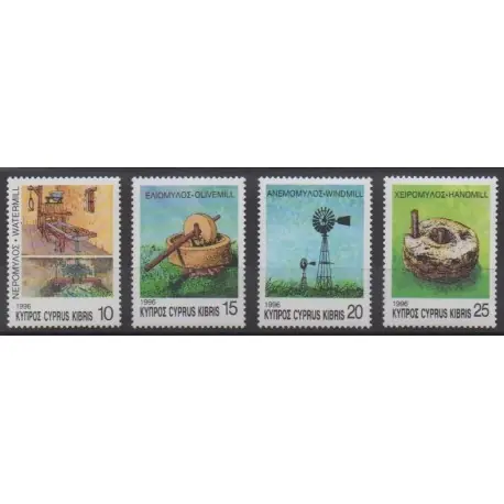 Paiement Sécurisé Chypre - 1996 - No 886/889 - Artisanat ou métiers