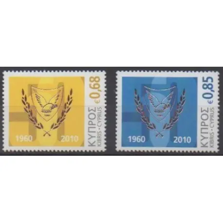 Acheter En Ligne Chypre - 2010 - No 1185/1186 - Histoire