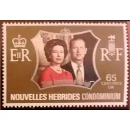 Petit Prix Timbre de collection Nlles Hebrides - 355