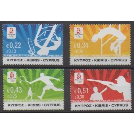 Chypre - 2008 - No 1142/1145 - Jeux Olympiques d'été Prix Bas