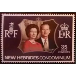Timbre de collection Nlles Hebrides - 356 Commander Maintenant