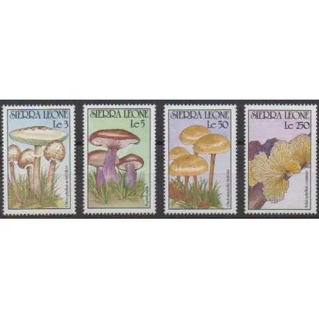 Affaire À Saisir Sierra Leone - 1990 - No 1270/1273 - Champignons