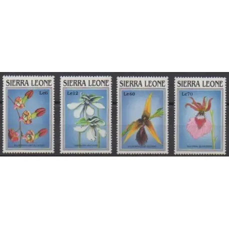 Meilleure Qualité Sierra Leone - 1989 - No 1004/1007 - Orchidées
