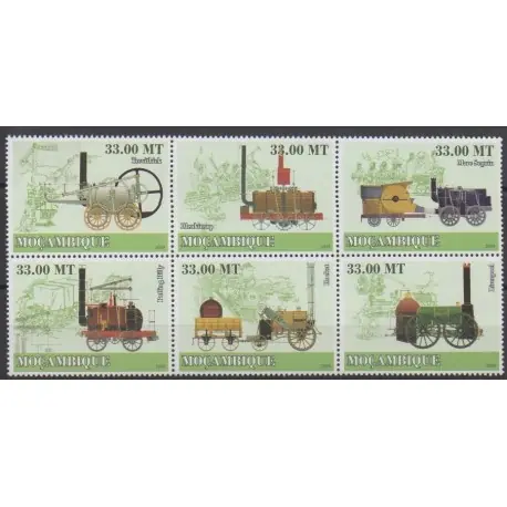 Mozambique - 2009 - No 2590/2595 - Chemins de fer Must-Have