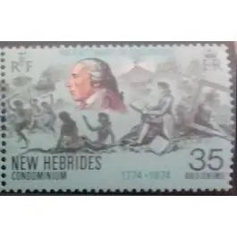 Timbre de collection Nlles Hebrides - 400 Top Vente