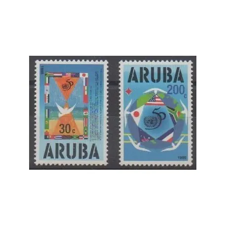 Aruba - 1995 - No 154/155 - Nations unies Original