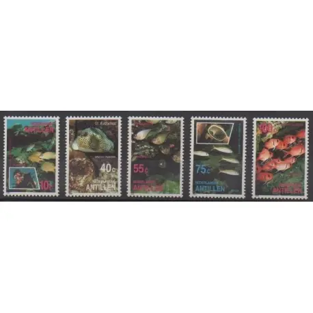 Antilles néerlandaises - 1991 - No 893/897 - Vie marine Haute Qualité