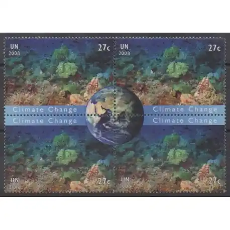 Nations Unies (ONU - New-York) - 2008 - No 1090/1093 - Environnement Meilleure Vente