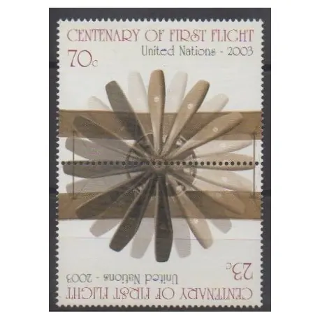 Nations Unies (ONU - New-York) - 2003 - No 904/905 - Aviation Jusqu’à Épuisement Des Stocks