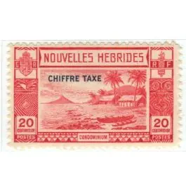 Garantie Incluse Timbre de collection Nlles Hebrides - Taxe 13