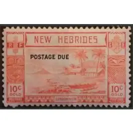Acheter Direct Timbre de collection Nlles Hebrides - Taxe 17