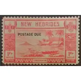 Timbre de collection Nlles Hebrides - Taxe 20 Expédition Rapide