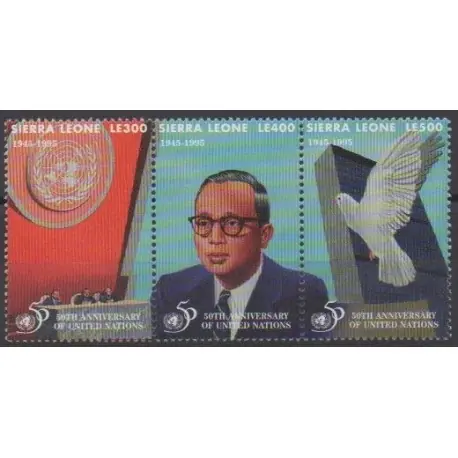 Offre Spéciale Sierra Leone - 1995 - No 1967/1969 - Nations unies