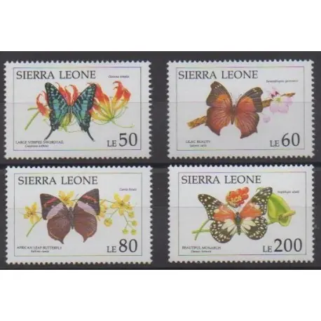 Nouveauté Sierra Leone - 1992 - No 1471/1474 - Insectes