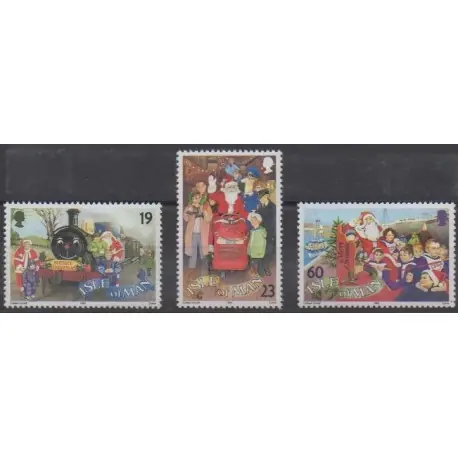 Certifié Man (Ile de) - 1994 - No 650/652 - Noël