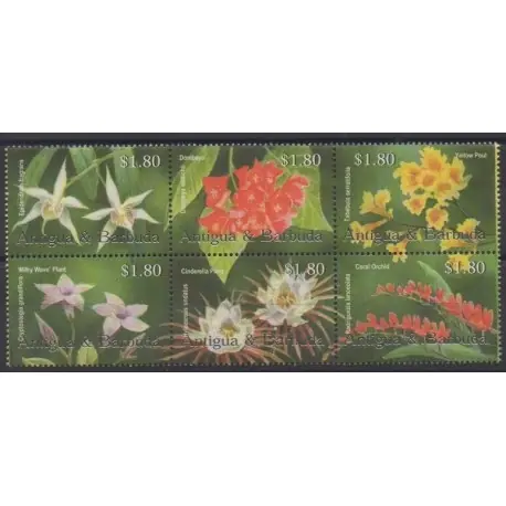 Antigua et Barbuda - 2002 - No 3222/3227 - Fleurs Promotion