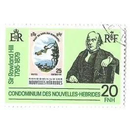 Petit Prix Timbre de collection Nlles Hebrides - 554