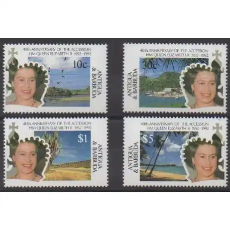 Prix Réduit Antigua et Barbuda - 1992 - No 1417/1420 - Royauté - Principauté