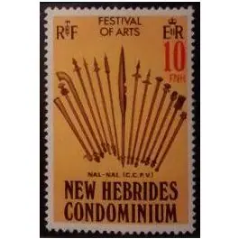 Timbre de collection Nlles Hebrides - 564 Livraison Express