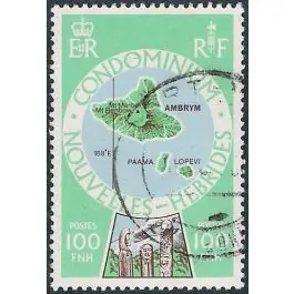 Bon Plan Timbre de collection Nlles Hebrides - 505