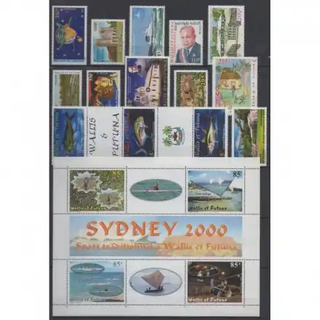 Produit De Marque Wallis et Futuna - Année complète - 2000 - No 535/547 - PA220 - BF9