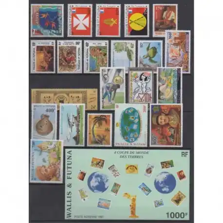 Wallis et Futuna - Année complète - 1997 - No 497/511 - PA197/PA202 - BF7 Top Vente
