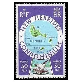 Timbre de collection Nlles Hebrides - 516 Livraison Mondiale