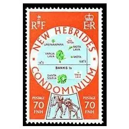 Original Timbre de collection Nlles Hebrides - 517