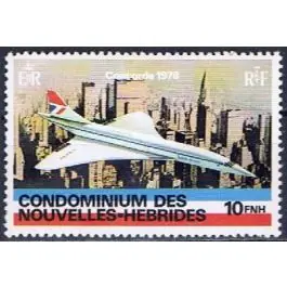 Fait Main Timbre de collection Nlles Hebrides - 527