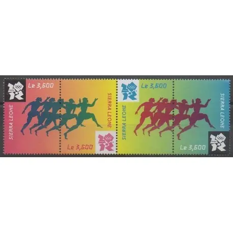 Petit Prix Sierra Leone - 2012 - No 4730/4733 - Jeux Olympiques d'été
