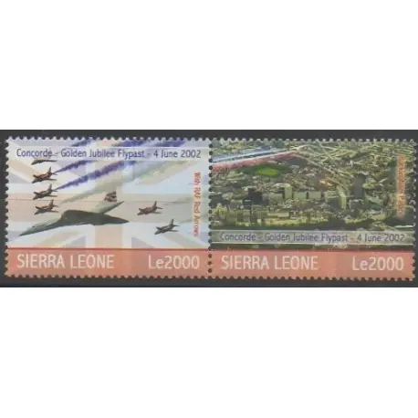 Prix Réduit Sierra Leone - 2007 - No 4182/4183 - Aviation