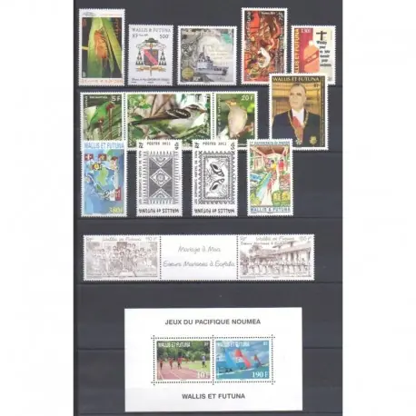 Wallis et Futuna - Année complète - 2011 - No 745/759 - BF26 Expédié Aujourd’hui