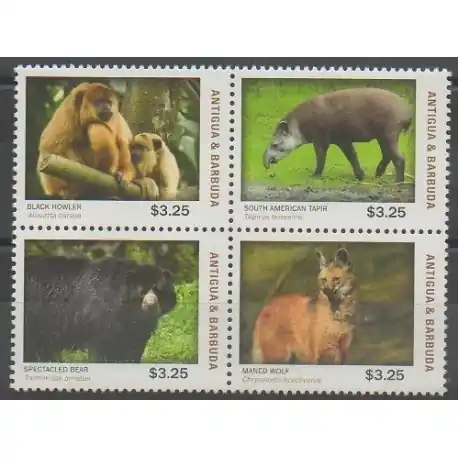 Antigua et Barbuda - 2013 - No 4340/4343 - Mammifères Super Prix