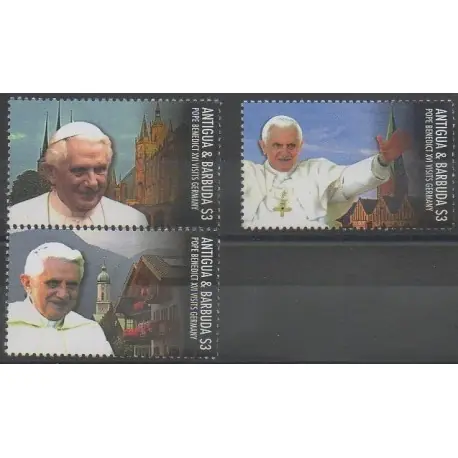 Antigua et Barbuda - 2011 - No 4242/4244 - Papauté Promotion